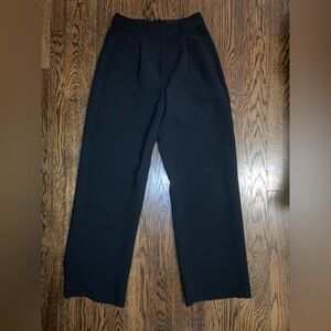 Old Navy Women’s Taylor Wide Leg Trouser Black Pants Small Regular Length